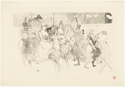 A Gala Evening at the Moulin Rouge by Henri de Toulouse Lautrec
