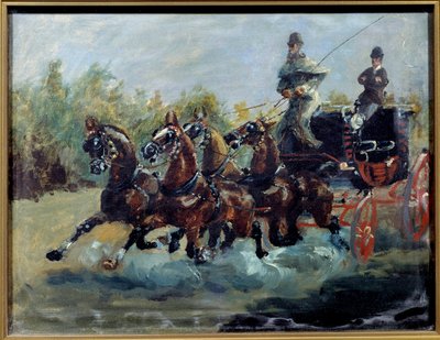 Alphonse from Toulouse Lautrec Driving His Mail Coach by Henri de Toulouse Lautrec
