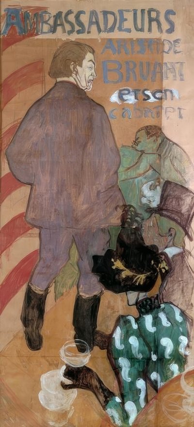 Ambassadors, Aristide Bruant and His Cabaret by Henri de Toulouse Lautrec