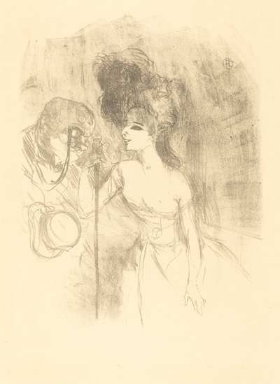 Anna Held and Baldy by Henri de Toulouse Lautrec