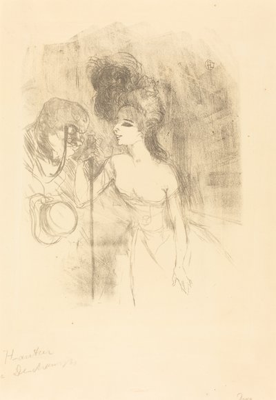 Anna Held and Baldy by Henri de Toulouse Lautrec