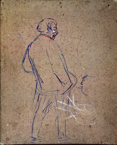 Aristide Sparrow singing in his cabaret by Henri de Toulouse Lautrec
