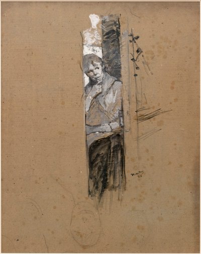 At the Backstage or the Dancer by Henri de Toulouse Lautrec