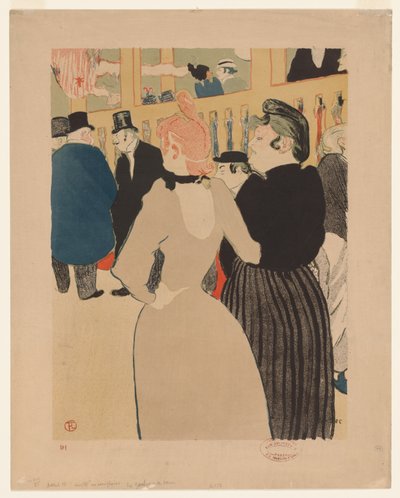 At the Moulin Rouge: La Goulue and Her Sister by Henri de Toulouse Lautrec