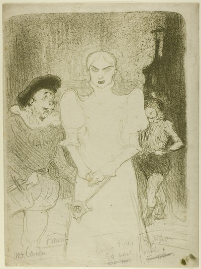 At the Opera: Madame Caron in Faust by Henri de Toulouse Lautrec
