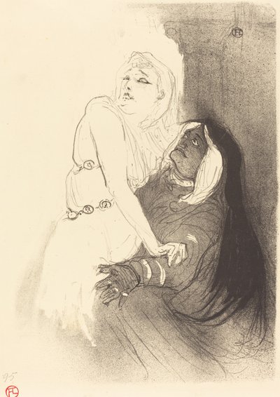 At the Renaissance: Sarah Bernhardt in Phedre by Henri de Toulouse Lautrec