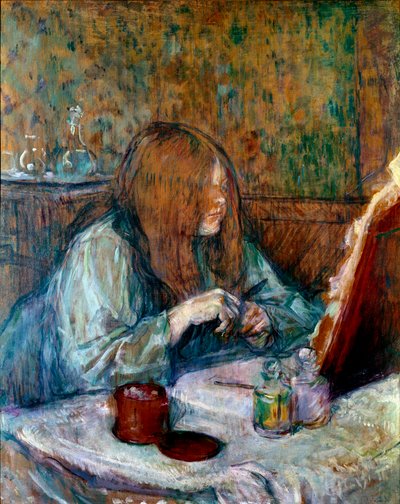 At the toilet, Madame Poupoule by Henri de Toulouse Lautrec