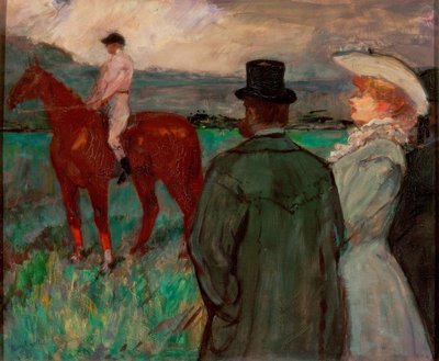 At the Races by Henri de Toulouse Lautrec