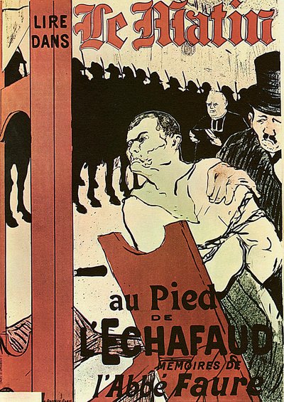 At the Foot of the Scaffold by Henri de Toulouse Lautrec