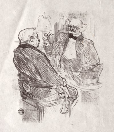 At the Foot of Sinai: Georges Clemenceau and the Oculist Mayer, 1898 by Henri de Toulouse Lautrec