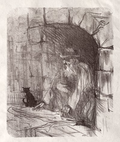 At the Foot of Sinai: A Back Room in Krakow, 1898 by Henri de Toulouse Lautrec