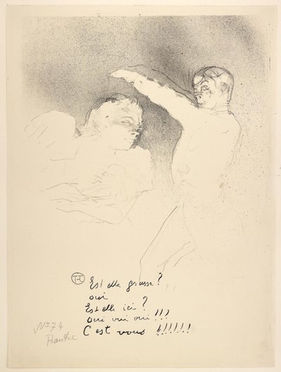 At the Varieties, Mademoiselle Lender and Brasseur by Henri de Toulouse Lautrec