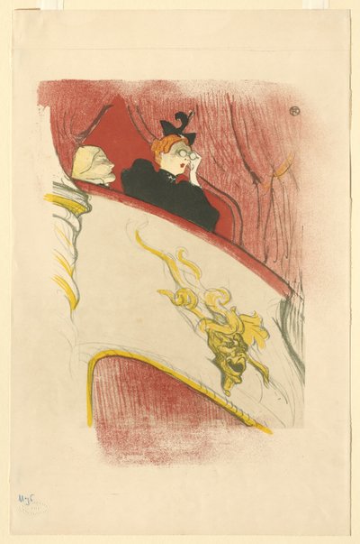 Balcony with a Gilded Grotesque Mask by Henri de Toulouse Lautrec
