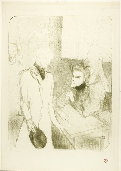 Brandès and le Bargy, in Les Cabotins by Henri de Toulouse Lautrec