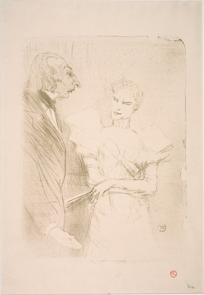 Brandès and Leloir in Cabotins by Henri de Toulouse Lautrec