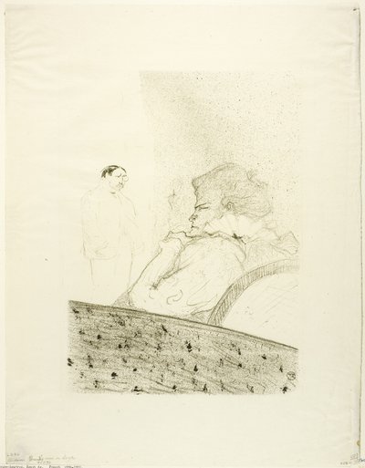 Brandès in Her Box by Henri de Toulouse Lautrec