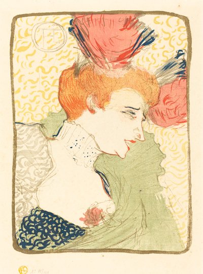 Bust of Mlle. Marcelle Lender by Henri de Toulouse Lautrec
