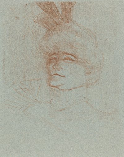 Bust of Mlle. Marcelle Lender, Turned Three Quarters by Henri de Toulouse Lautrec