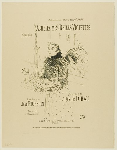 Buy my Pretty Violets, from Melodies of Desire Dihau by Henri de Toulouse Lautrec