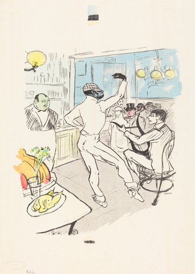 Chocolat Dancing in the Achille Bar by Henri de Toulouse Lautrec