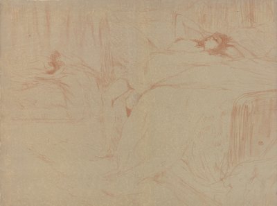 Collapsed on the Bed, from the series Elles by Henri de Toulouse Lautrec