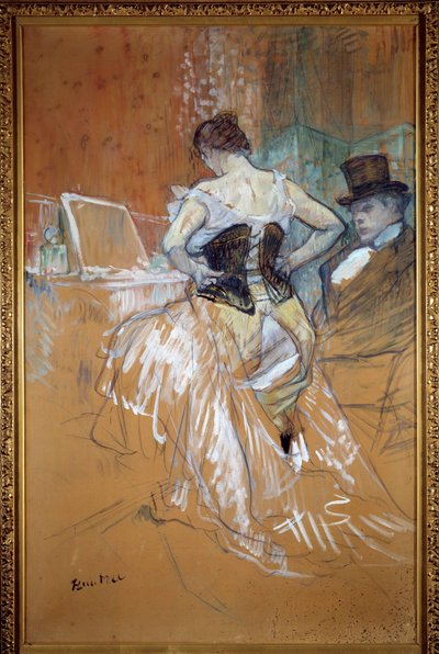 Conquete in Transit, the Woman in the Corset by Henri de Toulouse Lautrec