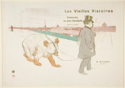Cover and Frontispiece to Les Vieilles Histoires (The Old Stories) by Henri de Toulouse Lautrec