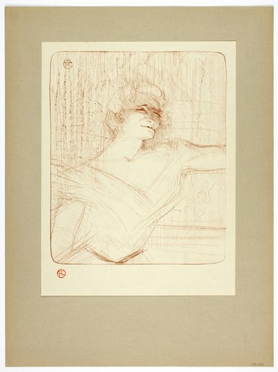 In the Glue, Plate Two from Yvette Guilbert by Henri de Toulouse Lautrec