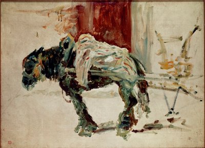 Daught Horse to Celeyran by Henri de Toulouse Lautrec