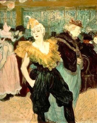 The Clowness Cha-U-Kao by Henri de Toulouse Lautrec