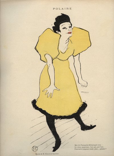 Drawing by Henri de Toulouse Lautrec representing 