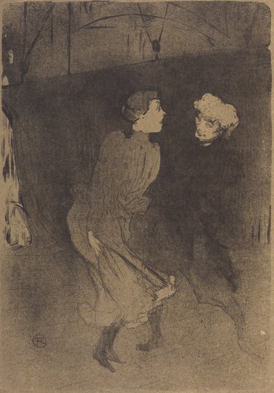 Dress Rehearsal at the Folies-Bergere (detail) by Henri de Toulouse Lautrec