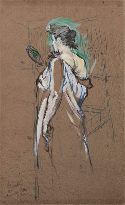 Elles: The Hand Mirror by Henri de Toulouse Lautrec