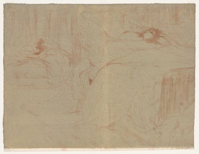 Elles: Woman Lying on Her Back by Henri de Toulouse Lautrec