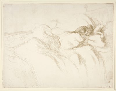 Woman Waking Up in Bed, from the Series Elles by Henri de Toulouse Lautrec