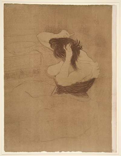 Woman Combing Her Hair, from the series Elles by Henri de Toulouse Lautrec
