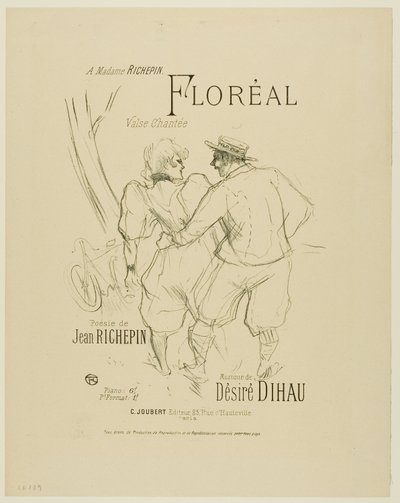 Floreal, from Melodies of Desire Dihau by Henri de Toulouse Lautrec