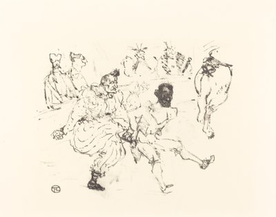 Footit and Chocolat by Henri de Toulouse Lautrec