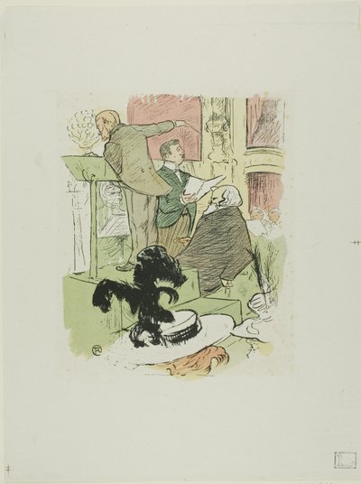 Great Opera Concerts: Ambroise Thomas Attending a Rehearsal of Françoise de Rimini by Henri de Toulouse Lautrec