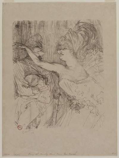 Guy and Mealy, in Paris qui Marche by Henri de Toulouse Lautrec