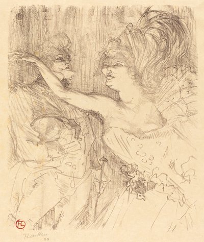 Guy and Mealy in Paris, 1898 by Henri de Toulouse Lautrec