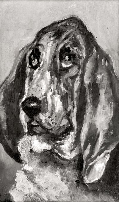 Head of a Dog Running by Henri de Toulouse Lautrec