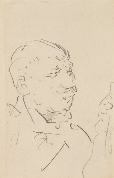 Head of a Man by Henri de Toulouse Lautrec