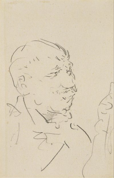 Head of a Man by Henri de Toulouse Lautrec