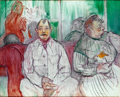 Him, her and the dog (Couple with dog) by Henri de Toulouse Lautrec
