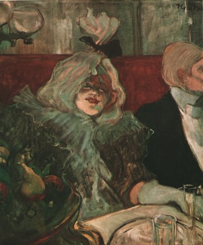 In a Private Dining Room At the Rat Mort by Henri de Toulouse Lautrec