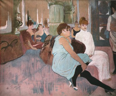 In the Salon at the Rue des Moulins, 1894, 1952 by Henri de Toulouse Lautrec