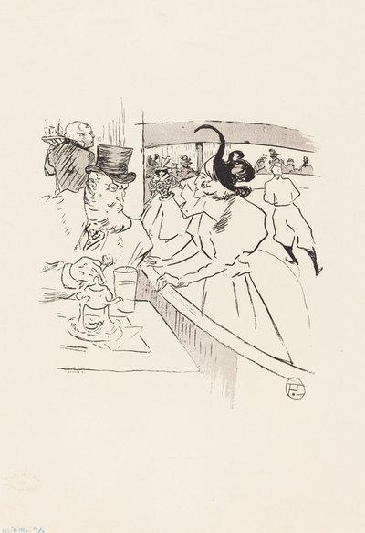 In the Skating Professional Beauty, 1895 by Henri de Toulouse Lautrec