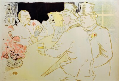 Irish American Bar, Rue Royale, The Chap Book by Henri de Toulouse Lautrec