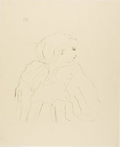 Jane Hading, from Treize Lithographies by Henri de Toulouse Lautrec